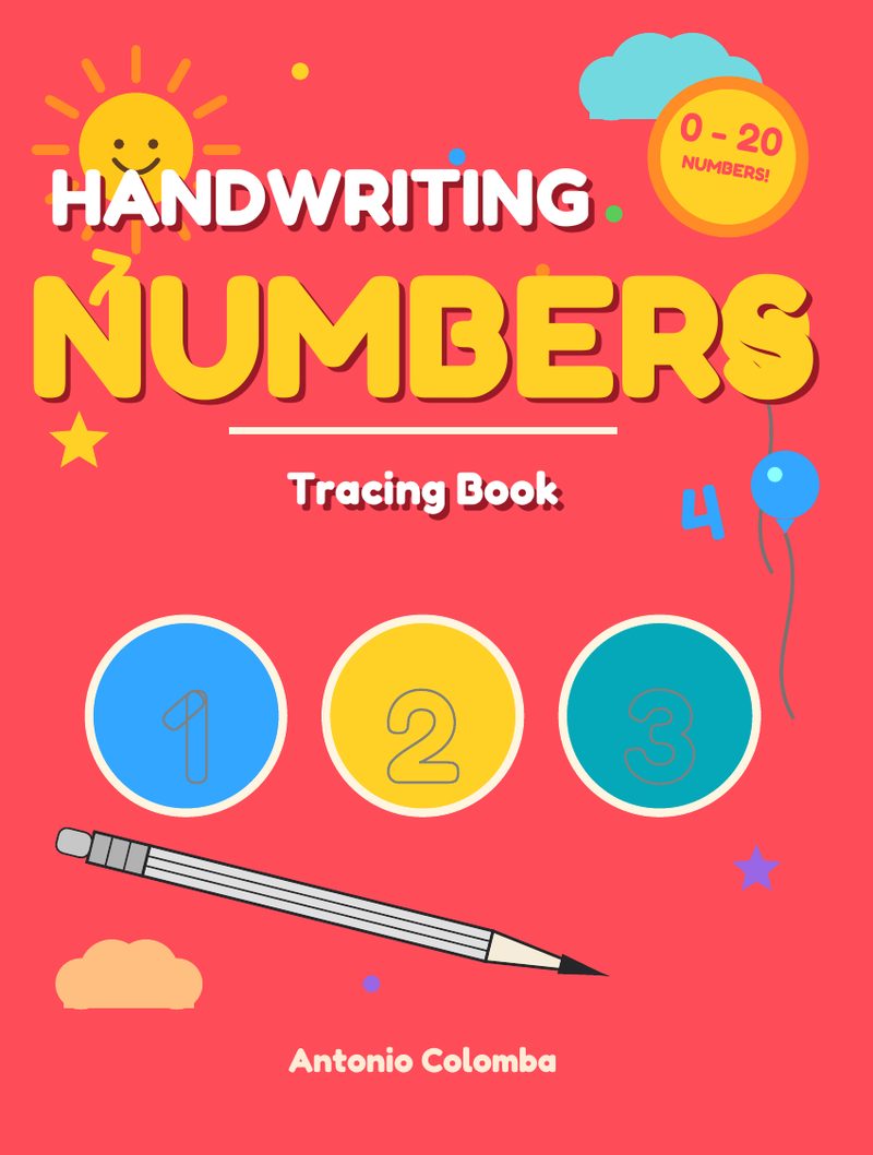 Handwriting Practice: Numbers Tracing Book — cover